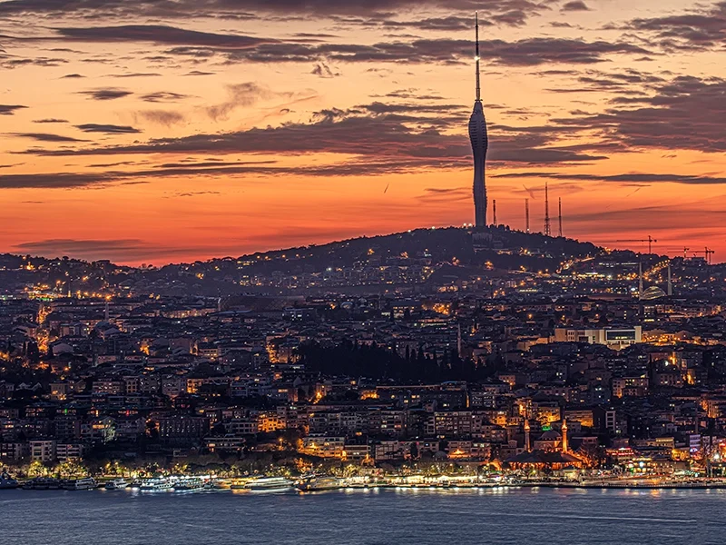 sunset camlica tower